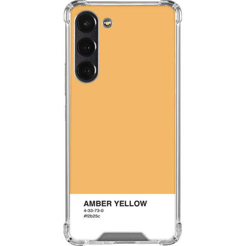 Amber Yellow Galaxy S23 Plus Clear Case