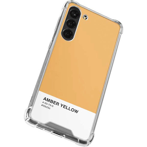 Amber Yellow Galaxy S23 Plus Clear Case