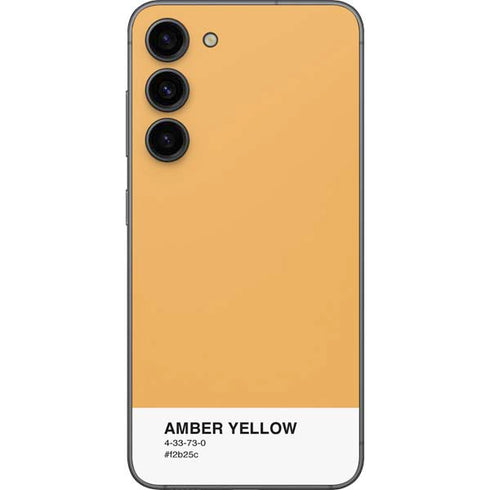 Amber Yellow Galaxy S23 Plus Skin