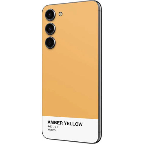 Amber Yellow Galaxy S23 Plus Skin