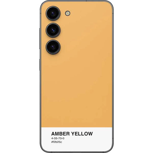 Amber Yellow Galaxy S23 Skin