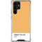 Amber Yellow Galaxy S24 Ultra Clear Case