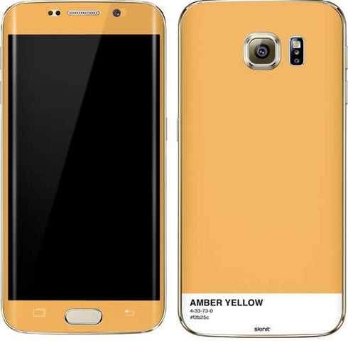 Amber Yellow Galaxy S7 Edge Skin