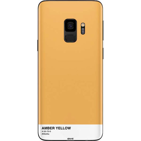Amber Yellow Galaxy S9 Skin