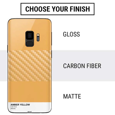 Amber Yellow Galaxy S9 Skin