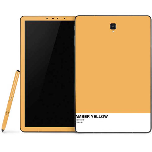 Amber Yellow Samsung Galaxy Tab Skin