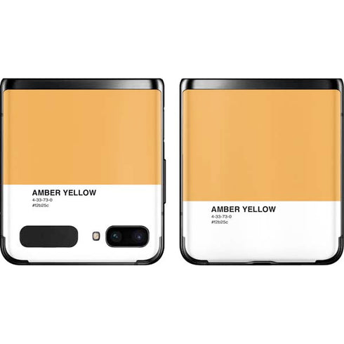 Amber Yellow Galaxy Z Flip Skin