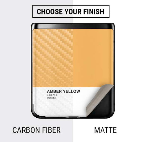 Amber Yellow Galaxy Z Flip Skin