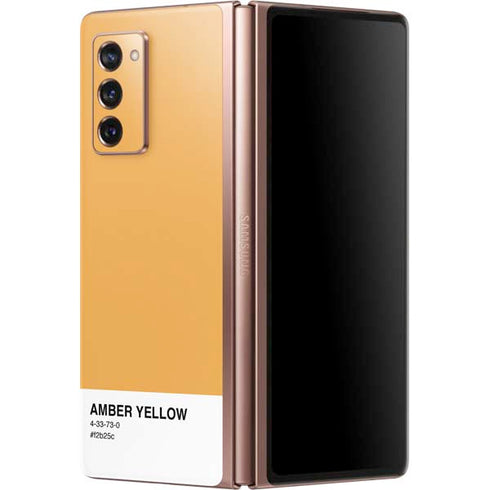 Amber Yellow Galaxy Z Fold2 5G Skin