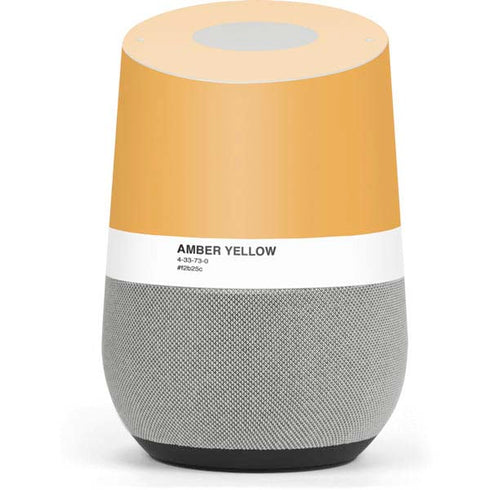Amber Yellow Google Home Skin