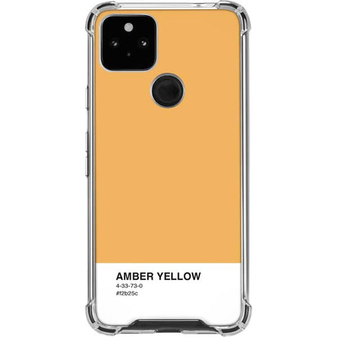 Amber Yellow Google Pixel 5a 5G Clear Case
