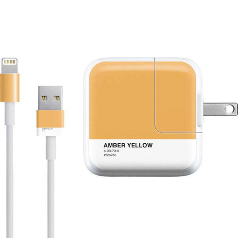 Amber Yellow iPad Charger (10W USB) Skin