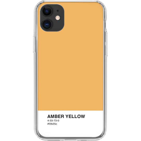 Amber Yellow iPhone 11 Clear Case