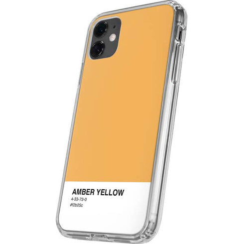 Amber Yellow iPhone 11 Clear Case