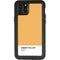 Amber Yellow iPhone 11 Pro Max Waterproof Case