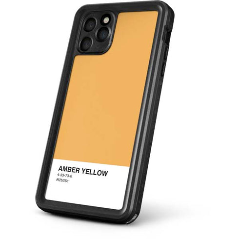 Amber Yellow iPhone 11 Pro Waterproof Case
