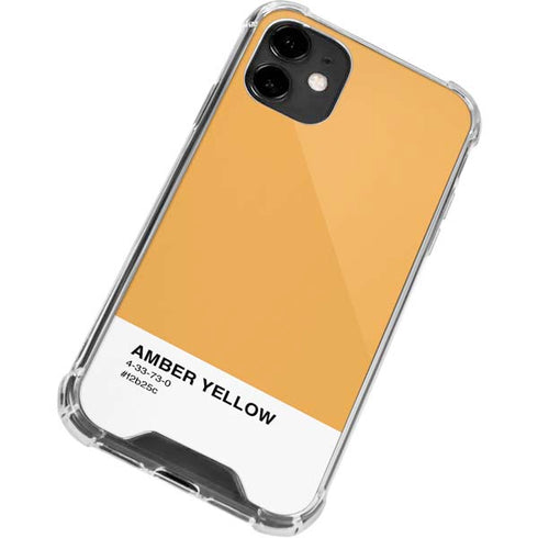 Amber Yellow iPhone 12 Clear Case