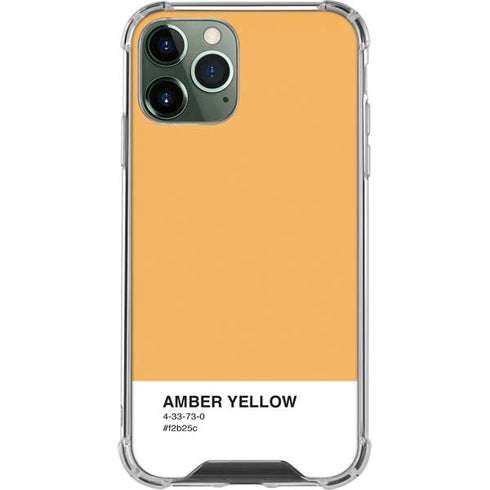 Amber Yellow iPhone 12 Pro Max Clear Case