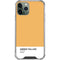 Amber Yellow iPhone 12 Pro Max Clear Case