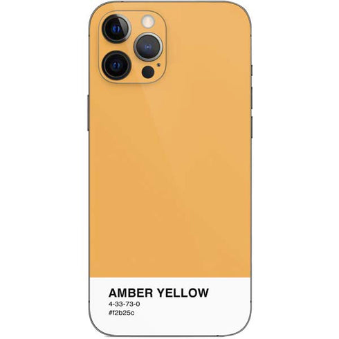 Amber Yellow iPhone 12 Pro Max Skin