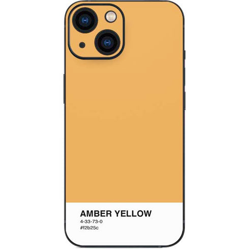 Amber Yellow iPhone 13 Mini Skin