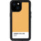 Amber Yellow iPhone 13 Mini Waterproof Case