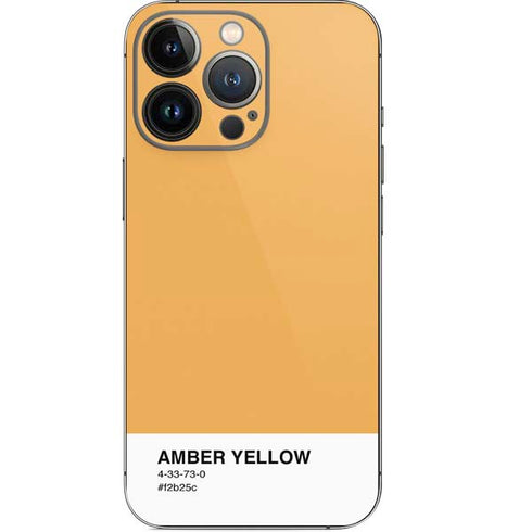 Amber Yellow iPhone 13 Pro Skin