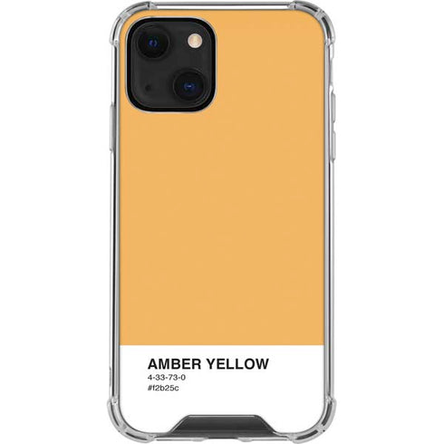 Amber Yellow iPhone 14 Clear Case
