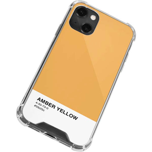 Amber Yellow iPhone 14 Plus Clear Case
