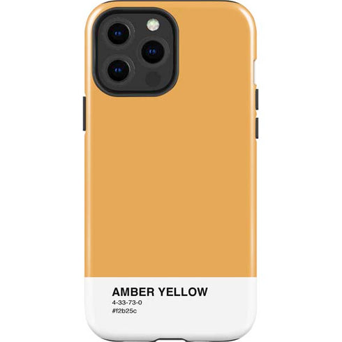 Amber Yellow iPhone 15 Pro Max Impact Case