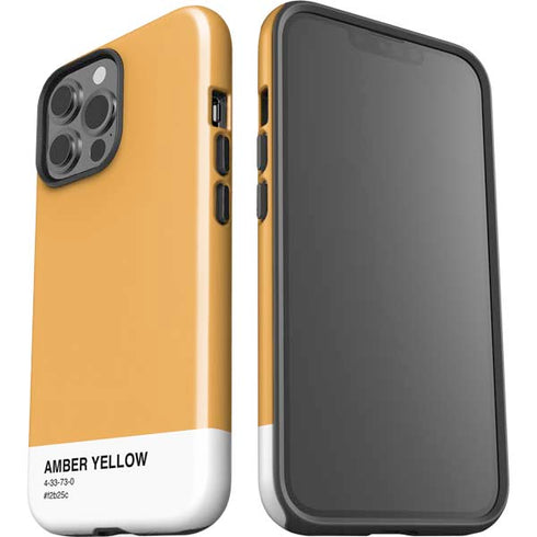 Amber Yellow iPhone 15 Pro Max Impact Case
