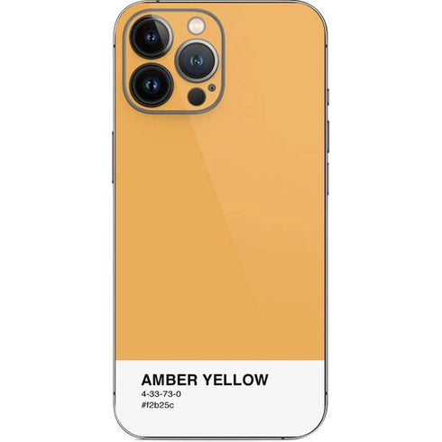 Amber Yellow iPhone 14 Pro Max Skin