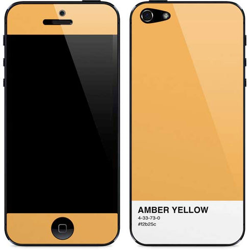 Amber Yellow iPhone 5/5s/5SE Skin