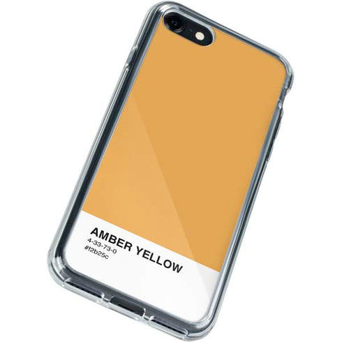 Amber Yellow iPhone SE (2nd & 3rd Gen) Clear Case