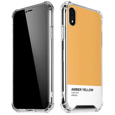 Amber Yellow iPhone XR Clear Case