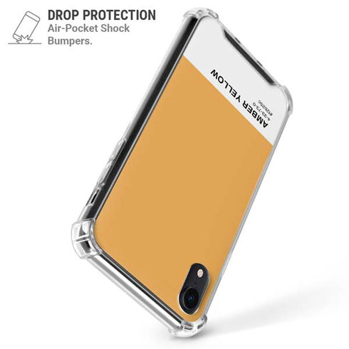 Amber Yellow iPhone XR Clear Case