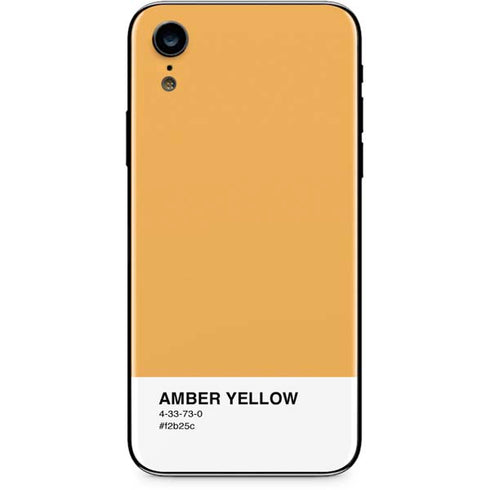 Amber Yellow iPhone XR Skin