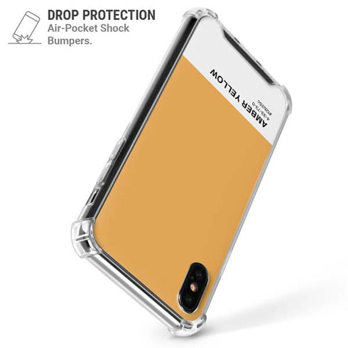 Amber Yellow iPhone XS Max Clear Case