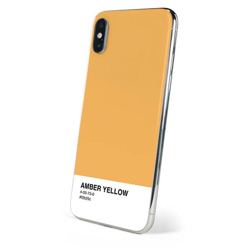 Amber Yellow iPhone XS Skin