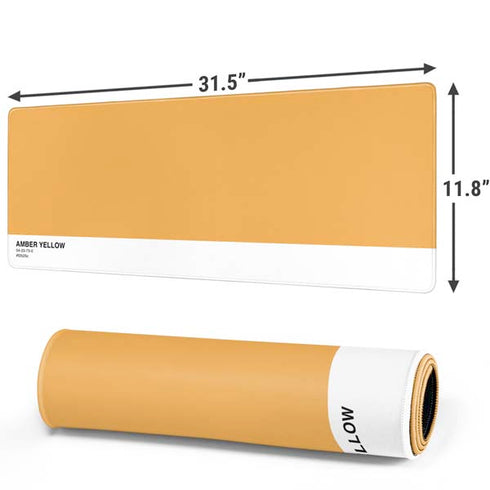 Amber Yellow Gaming Mouse Pad