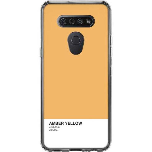 Amber Yellow LG K51/Q51 Clear Case