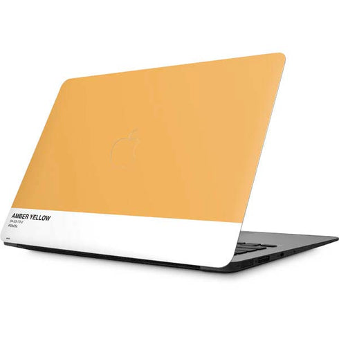 Amber Yellow Apple MacBook Skin