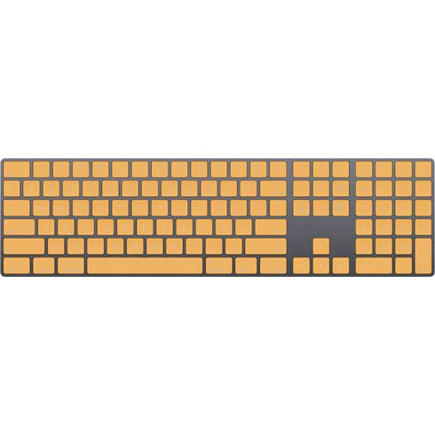 Amber Yellow Magic Keyboard with Numeric Keypad Skin