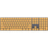 Amber Yellow Magic Keyboard with Numeric Keypad Skin