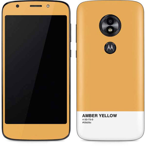Amber Yellow Moto E5 Play Skin
