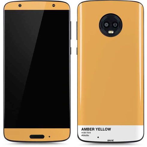 Amber Yellow Moto G6 Skin