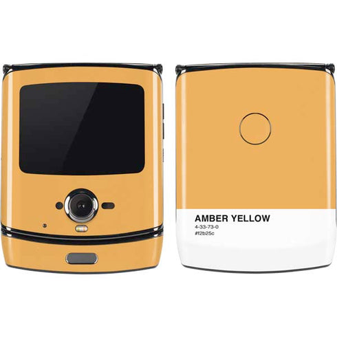 Amber Yellow Motorola RAZR Skin