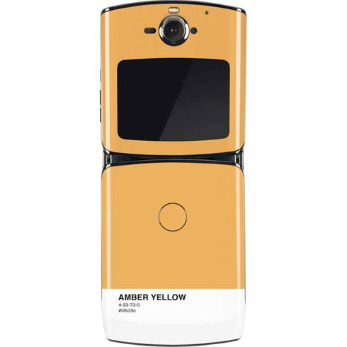Amber Yellow Motorola RAZR Skin