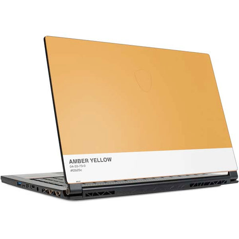 Amber Yellow MSI GS65 Stealth Laptop Skin