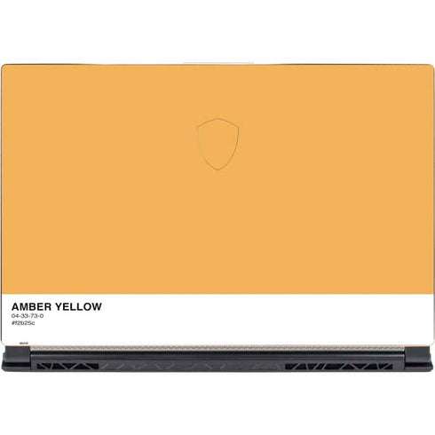 Amber Yellow MSI GS65 Stealth Laptop Skin